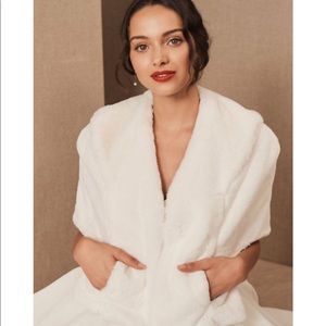 BHLDN Ayala Wedding Shrug White
